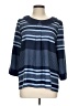 ModCloth 100% Polyester Blue 3/4 Sleeve Blouse Size L - photo 1