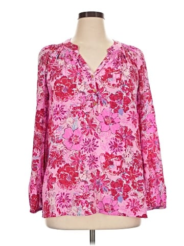 Lilly Pulitzer Long Sleeve Silk Top (view 1)