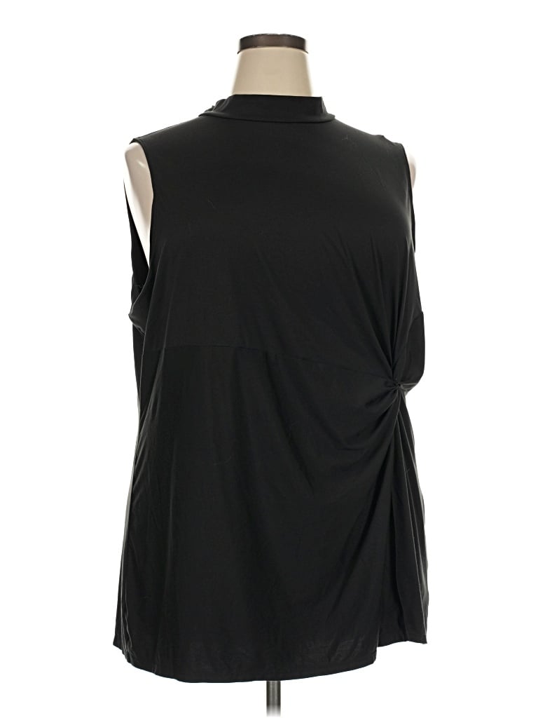 Pre-owned Spanx Sleeveless Blouse In Black