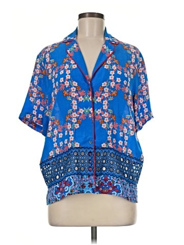 Sandro Short Sleeve Blouse (view 1)