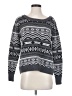Haute Hippie 100% Wool Chevron-herringbone Gray Wool Pullover Sweater Size XS - photo 1