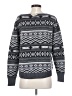 Haute Hippie 100% Wool Chevron-herringbone Gray Wool Pullover Sweater Size XS - photo 2