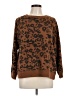dip Animal Print Brown Pullover Sweater Size L - photo 1