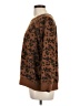 dip Animal Print Brown Pullover Sweater Size L - photo 5