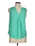 Merona 100% Polyester Green Sleeveless Blouse Size M - photo 1