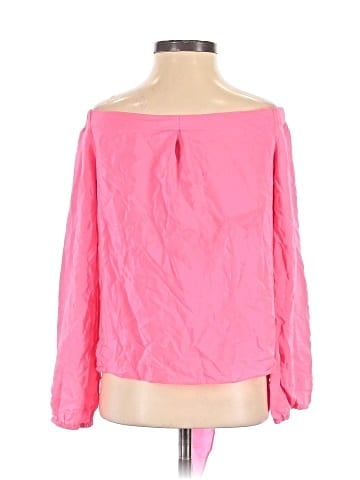 Amanda Uprichard Long Sleeve Silk Top (view 2)