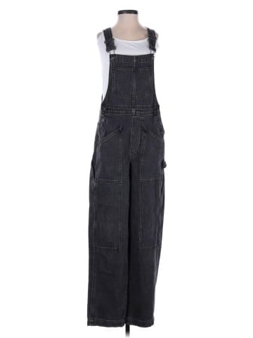Madewell Denim Oversized Carpenter Overalls in Hartwell Wash (view 1)
