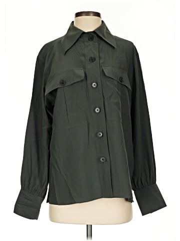 Madewell Silk Utility-Pocket Button-Up Shirt (view 1)