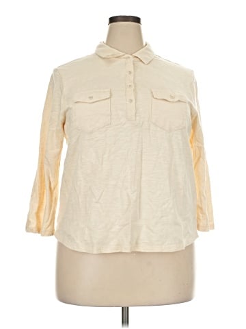 Gloria Vanderbilt 3/4 Sleeve T-Shirt (view 1)