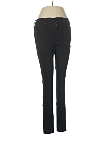 Madewell 9" Mid-Rise Skinny Jeans in ISKO Stay Black&trade; (view 1)