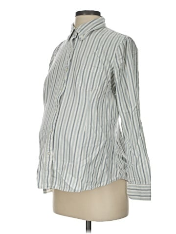 Motherhood Long Sleeve Button-Down Shirt (view 1)