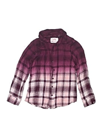 Justice Long Sleeve Button-Down Shirt (view 1)