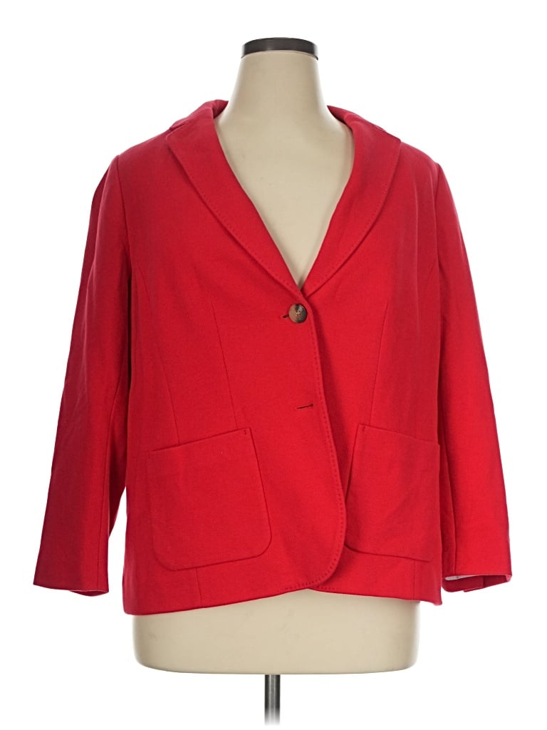 Talbots Blazer Jacket In Red