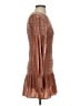 LoveShackFancy 100% Polyester Brown Cocktail Dress Size XS - photo 4