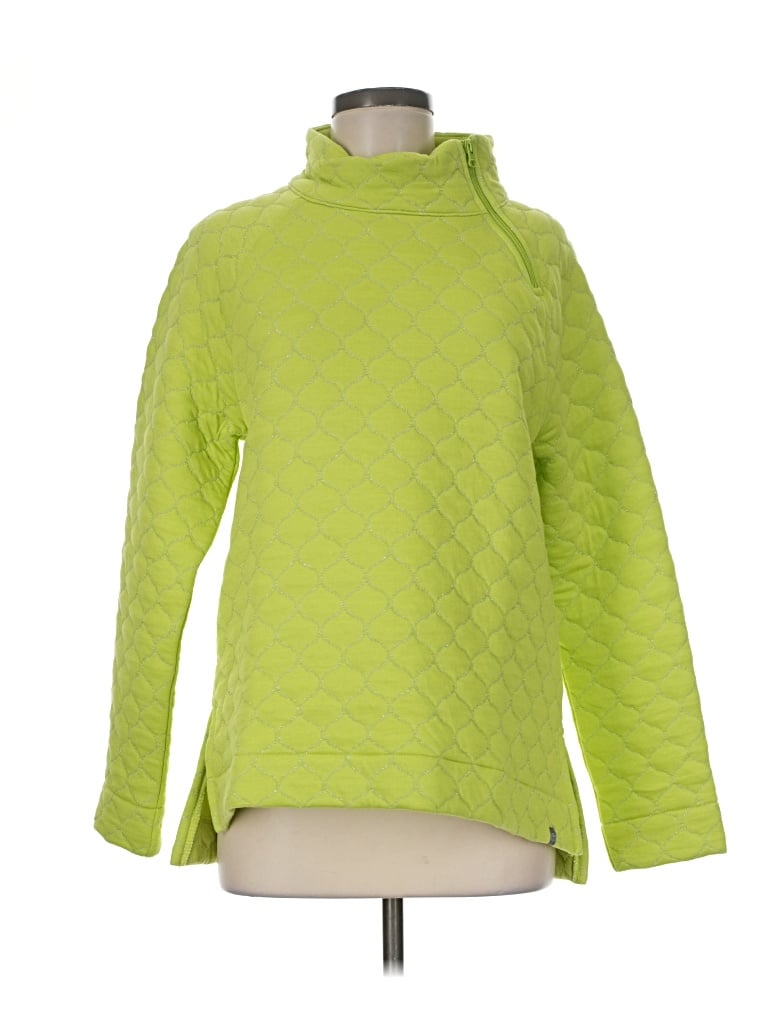 Pre-owned T By Talbots Turtleneck Sweater In Green