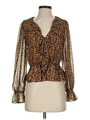 WAYF Long Sleeve Blouse (view 1)