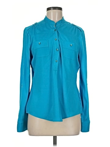 Cache Long Sleeve Silk Top (view 1)