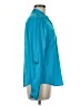 Cache Teal Long Sleeve Silk Top Size M - photo 4