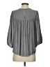 Ophelia Roe Gray 3/4 Sleeve Blouse Size S - photo 2