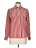 Notations Stripes Red Long Sleeve Button-Down Shirt Size 10 - photo 1