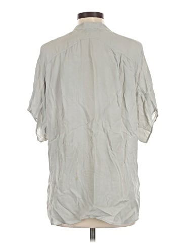Vince. Short Sleeve Silk Top (view 2)