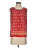 Talbots 100% Polyester Red Sleeveless Blouse Size S - photo 1
