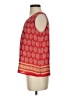 Talbots 100% Polyester Red Sleeveless Blouse Size S - photo 5