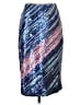 J.Crew Collection 100% Polyester Print White Blue Casual Skirt Size 4 - photo 1