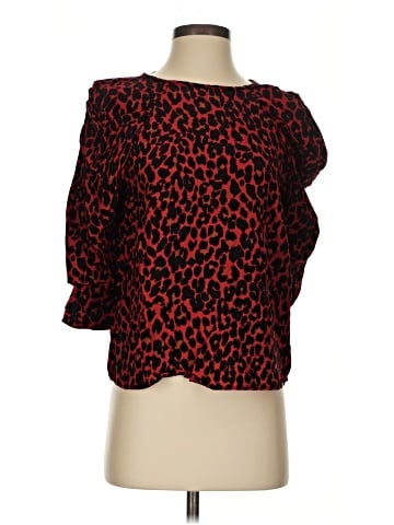 Zara Basic 3/4 Sleeve Blouse (view 1)