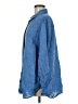 Chico's 100% Linen Blue Long Sleeve Button-Down Shirt Size M - photo 5