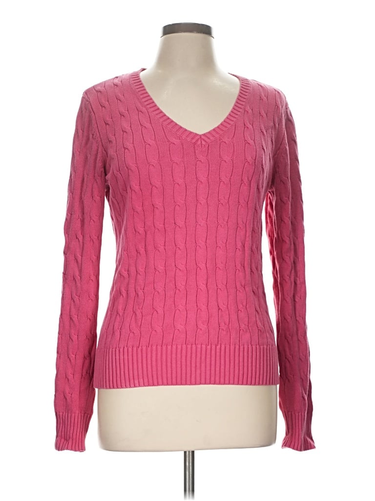 Pre-owned Tommy Hilfiger Pullover Sweater In Pink