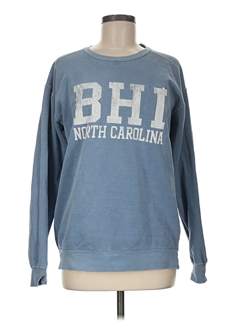 Pre-owned Comfort Colors Sweatshirt In Blue