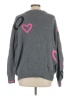 Splendid Hearts Gray Pullover Sweater Size L - photo 2