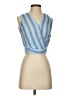 Easel 100% Rayon Blue Sleeveless Blouse Size S - photo 1