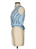 Easel 100% Rayon Blue Sleeveless Blouse Size S - photo 5
