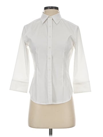 Express 3/4 Sleeve Button-Down Shirt (view 1)