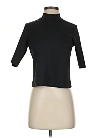 Zara W&B Collection 3/4 Sleeve Top (view 1)