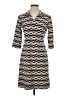 J. McLaughlin Chevron-herringbone Tan Casual Dress Size S - photo 1