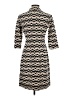 J. McLaughlin Chevron-herringbone Tan Casual Dress Size S - photo 2