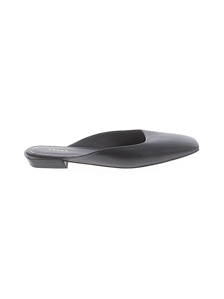 Pre-owned Frame Mule/clog In Black