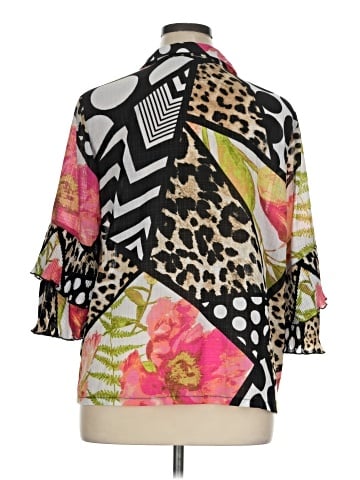 MULTIPLES 3/4 Sleeve Blouse (view 2)