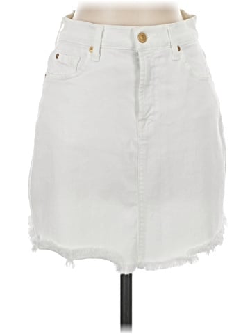 7 For All Mankind Denim Skirt (view 1)