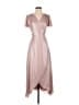 LoveShackFancy Metallic Pink Cocktail Dress Size 2 - photo 1