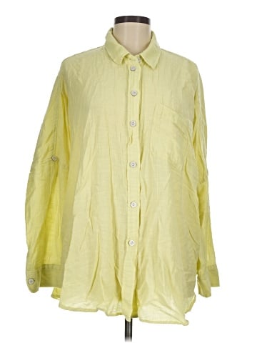 American Eagle Outfitters Long Sleeve Button-Down Shirt (view 1)