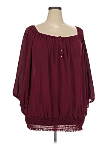 Cato 3/4 Sleeve Blouse (view 1)