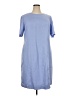Appleseeds 100% Polyester Solid Blue Casual Dress Size 18 - photo 1