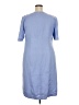Appleseeds 100% Polyester Solid Blue Casual Dress Size 18 - photo 2