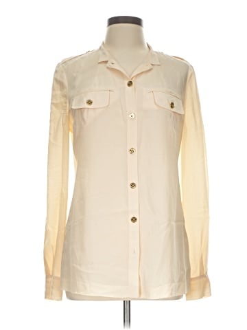 Tory Burch Long Sleeve Silk Top (view 1)