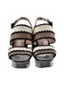 Bernardo 100% Leather Stripes Gray Sandals Size 9 - photo 2