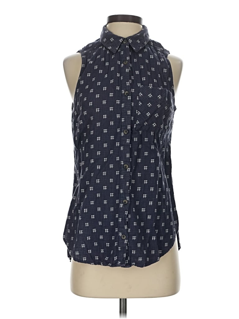 Pre-owned Columbia Sleeveless Blouse In Blue